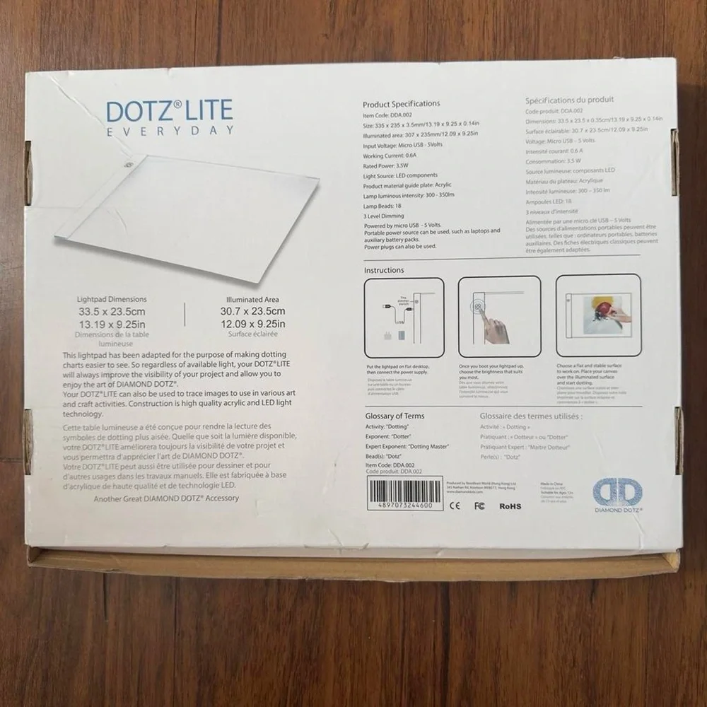 DOTZ Diamond Dotz Light Pad + Diamond Art Kit - Blue/Multicolor